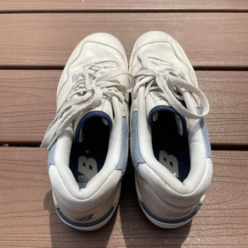 New-balance Men's Cream and Blue Trainers